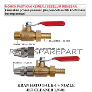 HATO COMPRESSOR FAUCET PACKAGE + NOZZLE HATO FAUCET/ 1/4 LK-1 + NOZLE JET CLEANER LN-01