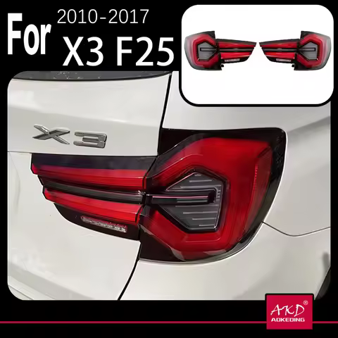 AKD Car Model Tail Lamp for BMW X3 Tail Lights 2010-2017 F25 LED Tail Light Rear Lamp Signal Reverse