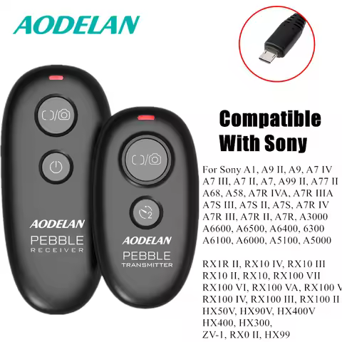Wireless Camera Remote Control Shutter Release For Sony A1, A7IV, A7III, A7II, A77II, A9II, A99II, F