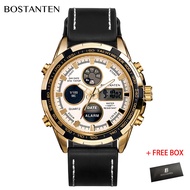 Bostanten Free Gift Watch For Men Original Waterproof Business Automatic Calendar Relo