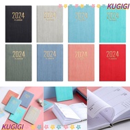 KUGIGI 2024 Agenda Book, Pocket with Calendar Diary Weekly Planner, Mini A7 Notebooks Students