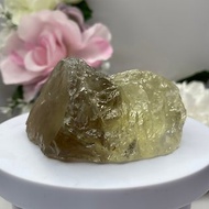 天然稀有茶黃水晶 漸變雙色水晶 原石 能量原礦石 半山半水黃茶晶