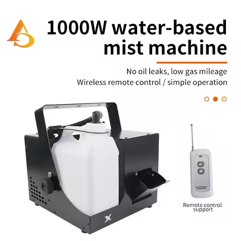 DMX 1000W Smoke Machine Waterbase Hazer Stage Effect For Dj Disco Show Events Party Wedding Remote D