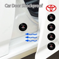 Toyota Trd Car Door Protector Shock Absorber Rubber Sound Insulation Pad for Hilux Innova Corolla Cross Rush Yaris Vios Avanza Raize Veloz Sienta Prius Camry Fort Car Accessories