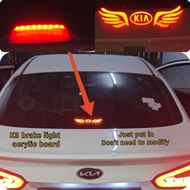 Kia Cerato K3 brake light acrylic board sticker wing design