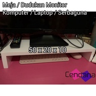 MEJA MINI JATI BELANDA UNTUK MONITOR KOMPUTER / LAPTOP / MEJA MULTI FUNGSI