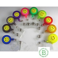 Smiley name tag clip, Smiley name tag clip, name tag strap