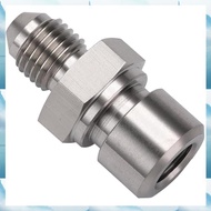 [W F S B] Brake Line Adapter Fitting M10x1.0 Metric Inverted Flare Female 4AN Male Stainless Steel