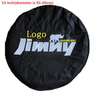 [Shaoy] 1 chiếc vỏ bánh xe dự phòng 14inch màu đen cho Suzuki jimny 2019 2020 jb74 jb64 Vỏ bảo vệ lố