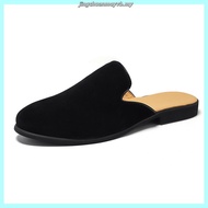 Summer New Style Men's Muller Shoes Slippers Half-Slippers Leather Shoes Men's Shoes Women's Shoes B