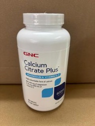 現貨❗️ GNC 檸檬酸鈣Plus (鎂+維生素D3) 800mg 180粒