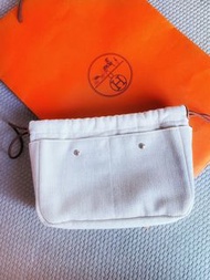 Hermes Fourbi 20 Pouch Hermes handbag pouch in canvas and Barenia calfskin