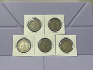 （十角形伍圓76年五枚）香港硬幣英女王伊利沙伯1976年五元Government of Hong Kong Queen Elizabeth ll 1976 $5