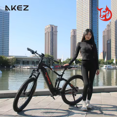 US Stock🚴 AKEZ 27.5" Electric Bike, 48V 500W Bafang Motor, 13Ah Lithium Battery, Powerful E-Bike for