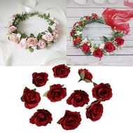 yu Elegant Artificial Roses Crafting Materials Durable Fade Resistant Party Ornament
