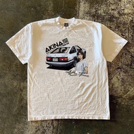 Akina Yamamoto AE86 Cartoon Anime Design - Short Sleeve Cotton T-Shirt