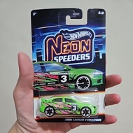 Hotwheels 2008 Mitsubishi Lancer Evolution Neon Speeders