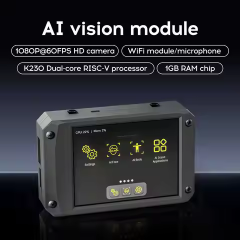 K230 Al Visual Recognition Camera Module with 2.4-inch HD Touch Screen Large memory Based on MicroPy