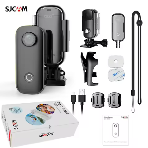 SJCAM C100+ 2.4G WiFi Mini Action Camera 4K 30fps Thumb camera Wearable Camera,30M Waterproof,APP Co