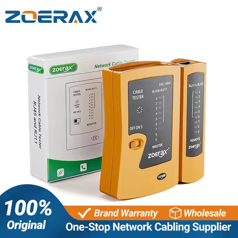 ZoeRax Network Ethernet Cable Tester for LAN RJ45 Cat5 Cat5e Cat6 Cat6a Cat7 UTP/Shielded Cable and 