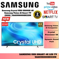 Samsung Crystal UHD SMART LED TV U8000H 4K 65 Inch Samsung Vision AI Smart TV (2026) UA65U8000HKXXM