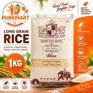 Haryana King Long Grain Rice 1KG | Beras Long Grain Premium | Truly White Gold | Beras Putih Berkual
