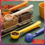 DO-C512 Sendok Takar 2in1 Dengan Klip Segel Penjepit Multifungsi / Sendok Kopi Bahan Plastik Jepit B