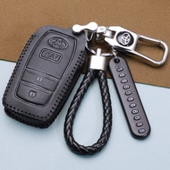 FICHTA Toyota bZ4X Key Cover 2022 Guangauto Toyota New Energy RAV4 Rongfang Car Genuine Leather Buck