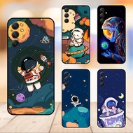 Samsung A54 5G phone case with black border Astronaut