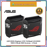 Asus ROG Rapture GT6 Tri-Band WiFi 6 Mesh WiFi System, 2.5 Gbps port, triple-level game acceleration, 5.9 GHz