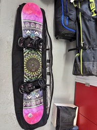 GNU Ladies Choice Snowboard + Burton Bindings + Burton Bag