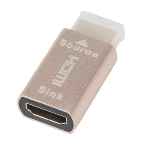 HDMI Lock Screen Signal Holder KVM HDMI2.0 Virtual Adapter EDID DDC Dummy Plug for HDMI Display Emul