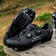 Mountain Bike Shoes Cycling Shoes MTB Spin Lace Self-Locking Bicycle Shoes Mens and Womens with Quick Compatible SPD