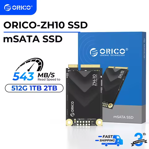ORICO 1TB mSATA SSD, SATA III 6Gbps 3D NAND Internal Solid State Drive for Laptops Ultrabooks Deskto