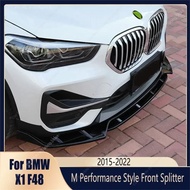 M Performance Style Front Bumper Splitter Lip Spoiler Diffuser For Bmw X1 F48 18i 18d 20i 20d 25d 2