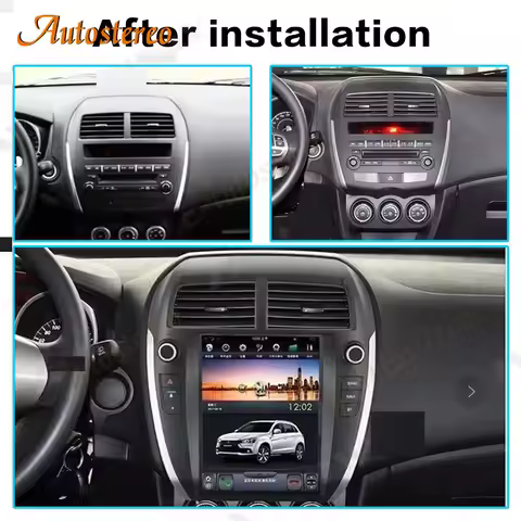 Android 13 Carplay For Mitsubishi ASX Outlander RVR Tesla Style Car Multimedia Player Auto Radio Nav