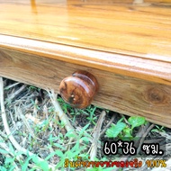 ⭐ส่งฟรี⭐ PTK หิ้งพระไม้สักแบบแขวนผนัง ไซส์ 60*36 cm. หิ้งไม้สักแท้ สีเงาใส Buddha shelf.