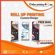 Custome Made Roll Up banner Print I 🔥 cheapest  price in shopee🔥 2.5 fit x 6.5 fit I MOQ-1