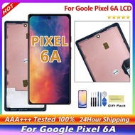 6.1'' AMOLED For Google Pixel 6A GX7AS GB62Z G1AZG GB17L LCD Display With Frame Touch Screen Digitiz
