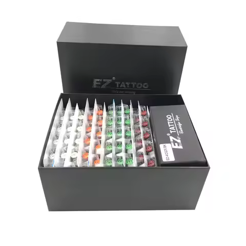 100 Pcs EZ Revolution Cartridge Needle Kit 3RL 5RL 7RL 5RS 7RS 7M1 9M1 11M1 9CM 15CM Assorted Sizes 
