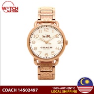 [🔥Original 2 Years warranty🔥] COACH Delancey Rose Gold Ladies Watches 14502497