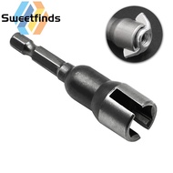 【SWTF】6.35mm Hex Shank Socket Adapter Nut Socket Wrench Slotted Butterfly Bolt 66mm