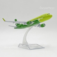 1:400 Diecast Metal Model Plane Toy 16 cm Siberia S7 A330 Miniature Replica