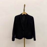 PRELOVED G2000 Women Black Formal Basic Long Sleeve Suit Blazer Office Suit Women's Fashion