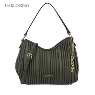 Carlo Rino Medium Green Vertelle Shoulder Bag