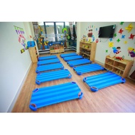 Cool Preschool Mesh Bed with 2 Stainless Steel Back Support Bars for Children 120x60x10cm - Mesh bed