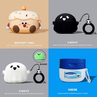 For Technics EAH-AZ100 Case 3D Cartoon Vaseline Cute Ghost Cake Panasonic Technics EAH-AZ100 Clear S