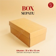 Shoe Box (31 x 18 x 12 cm) (Shoe Box) Plain/ Carton / Cardboard / Hampers Shoe Box / Packing Clothes