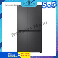 LG Nett 635L Side By Side Inverter Refrigerator GC-B257KQJW (Essence Matte Black)