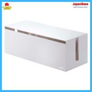 【Direct from JAPAN】Yamazaki Cable Box Web L White Approx. W40 x D15.5 x H14.5cm Power Strip Cable St